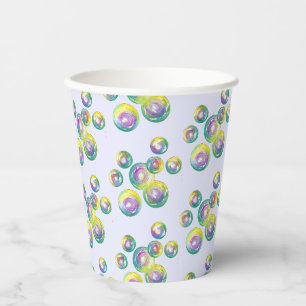 Gobelets En Papier Boules de savon arc-en-ciel Boule Wand Fun été