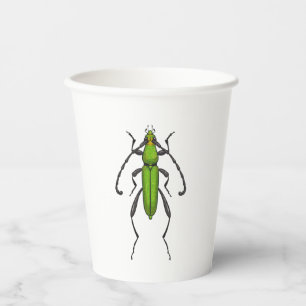 Gobelets En Papier Bousier vert