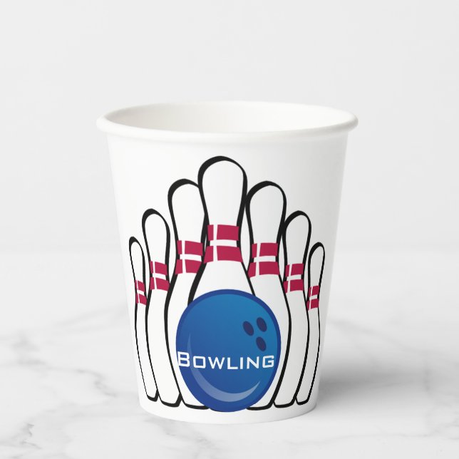 Gobelets En Papier Bowling Design Paper Cup (Recto)