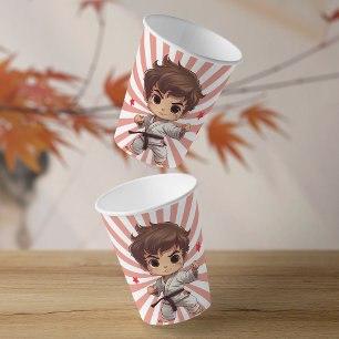 Gobelets En Papier Boy's Karate Martial Arts fête d'anniversaire