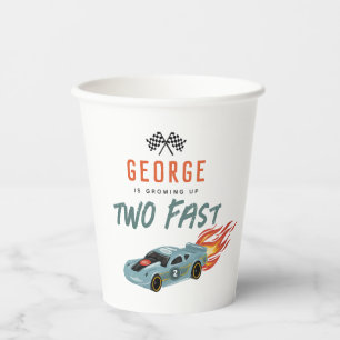 Gobelets En Papier Boys Two Fast 2nd Birthday Racing Car