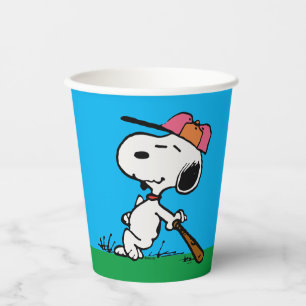 Gobelets En Papier cacahuètes Snoopy at Bat