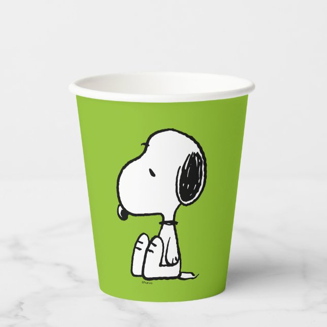 Gobelets En Papier cacahuètes | Snoopy En Bas (Recto)