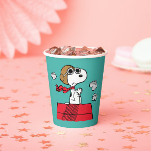 Gobelets En Papier cacahuètes   Snoopy the Flying Ace
