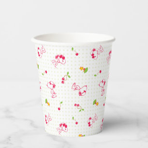 Gobelets En Papier cacahuètes Snoopy & Woodstock Cherry Motif