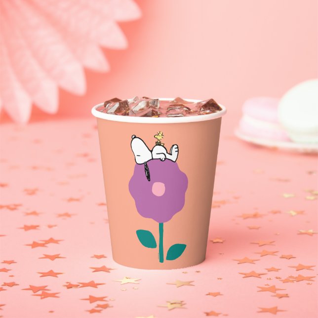 Gobelets En Papier cacahuètes | Snoopy & Woodstock Flower Whististle (Insitu)