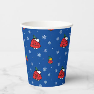 Gobelets En Papier cacahuètes Veste Snoopy Red Puffer
