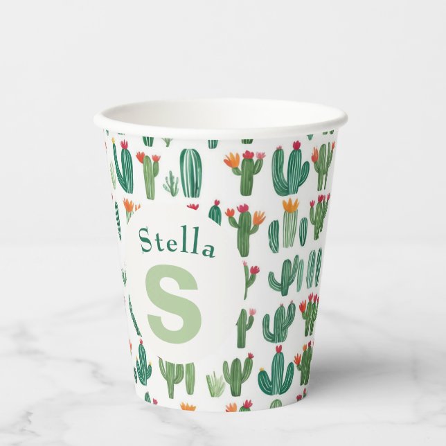 Gobelets En Papier Cactus thème Southwest Charm Paper Cup (Recto)