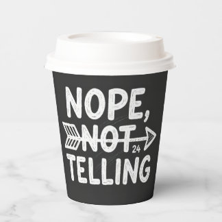 Gobelets En Papier Cadeau d'anniversaire humoristique - Non, pas de d