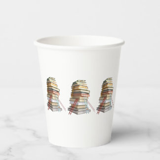 Gobelets En Papier Cadeaux de Tasses pour les Amoureux de Livres