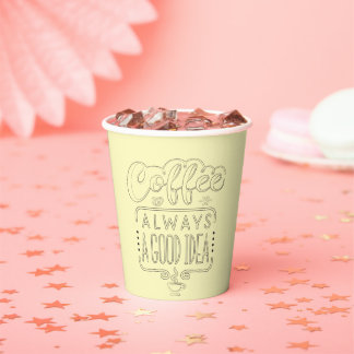 Gobelets En Papier café est une bonne idée