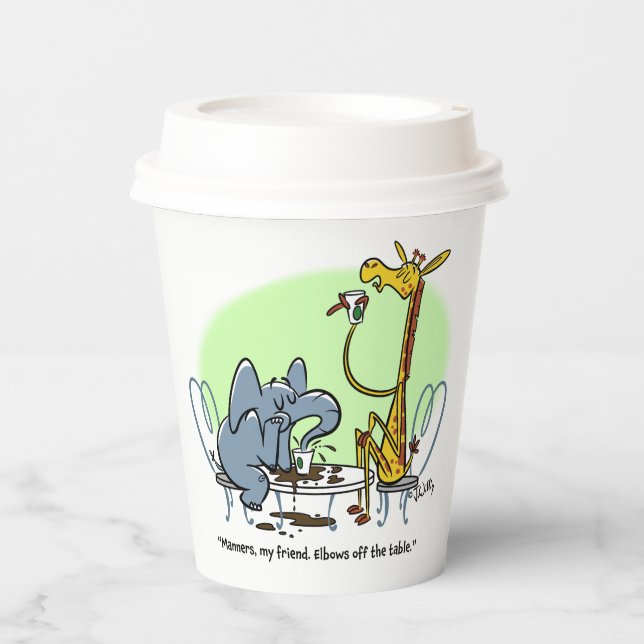 Gobelets En Papier Café Slob par Jeff Willis Art (Recto)