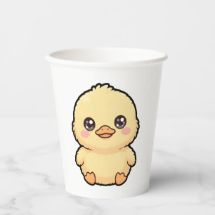 Gobelets En Papier Canard poussin bébé mignon