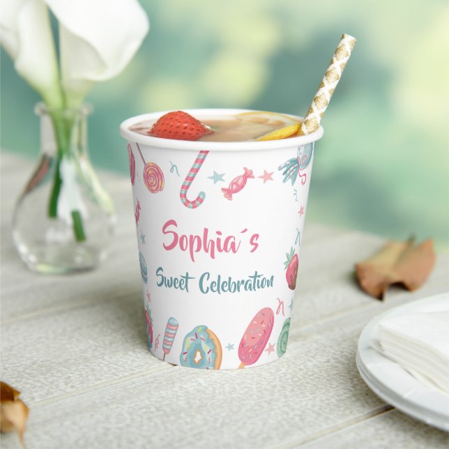 Gobelets En Papier Candyland Candy tasse de papier (Insitu)