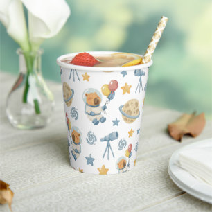 Gobelets En Papier Capybara Astronaut Motif Coupes de papier