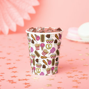 Gobelets En Papier Carnival Circus State Fair Foods Anniversaire Fête