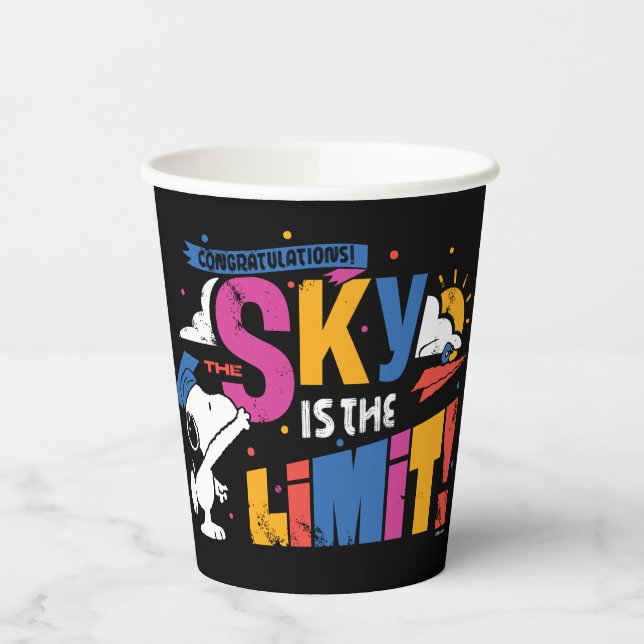 Gobelets En Papier Casse-noisette Snoopy Sky Is The Limit Diplômé (Gauche)