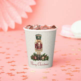 Gobelets En Papier Casse-noix de Noël nordique avec ornement d'art fo