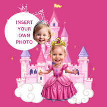 Castle et princesse roses personnalisés