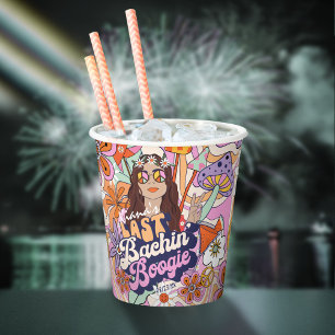 Gobelets En Papier Célibataire des années 70 Groovy Dernière soirée d
