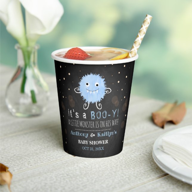 Gobelets En Papier C'est un boo-y ! Baby shower d'Halloween de Little (Insitu)