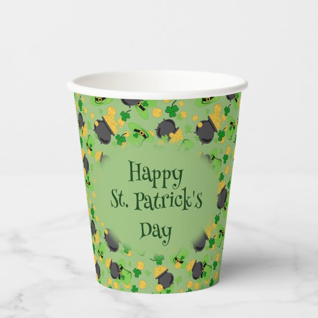 Gobelets En Papier Chance de cutesy pour la tasse de papier irlandais (Recto)