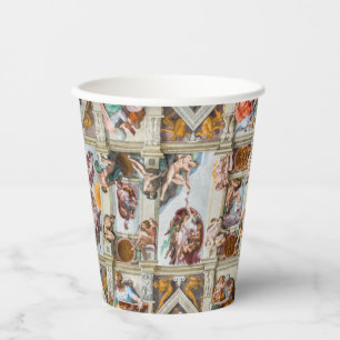 Gobelets En Papier Chapelle Sixtine Michel-Ange - Vatican, Rome, Ital