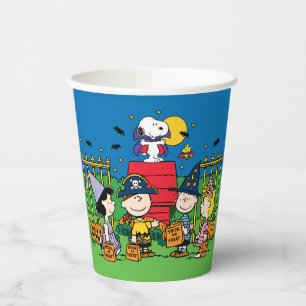 Gobelets En Papier Charlie Brown et le parti Gang Halloween