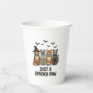 Gobelets En Papier Chatons Halloween Patte Effrayante Design de Chemi