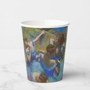 Gobelets En Papier Chef-d'œuvre d'art fin pastel Danseuses bleues de