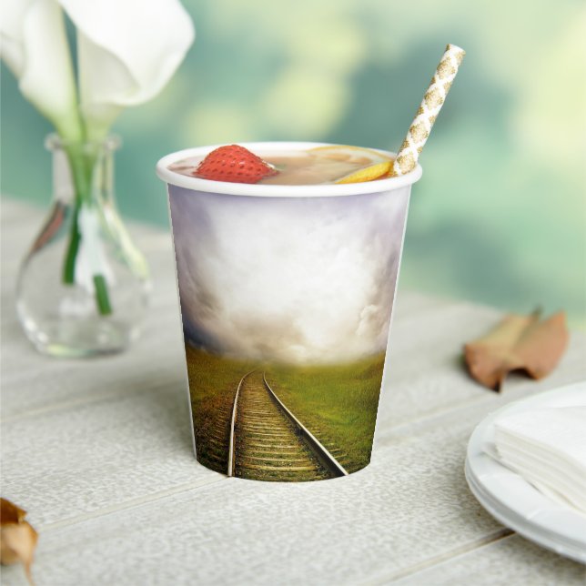 Gobelets En Papier Chemin de fer (Insitu)