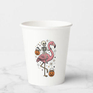 Gobelets En Papier Chemise de bonbons d'Halloween de flamant rose che