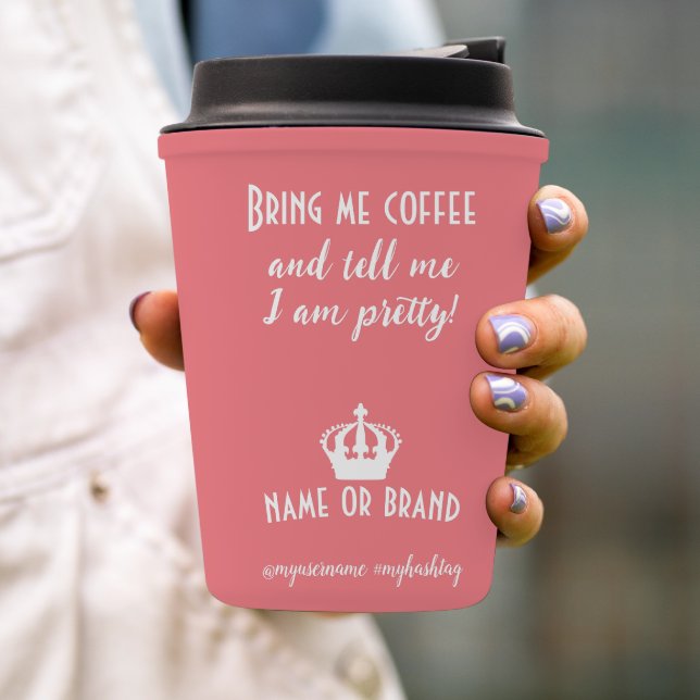 Gobelets En Papier Chic Fun Style Moderne (Créateur téléchargé)