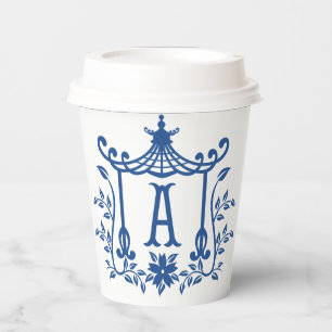 Gobelets En Papier Chic Pagode Monogramme A 