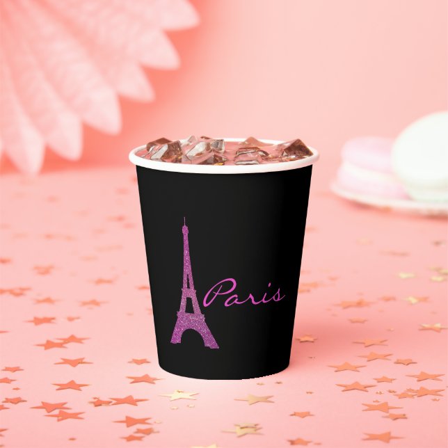 Gobelets En Papier Chic Paris Thématique Sweet 16 (Insitu)