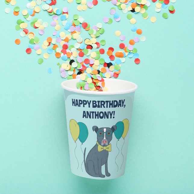 Gobelets En Papier Chien Chien Chien Chien Chien Chien Portant des lu (Créateur téléchargé)