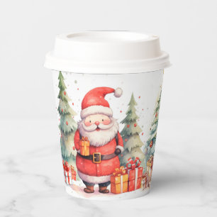 Gobelets En Papier Christmas Cheer, Santa Clause
