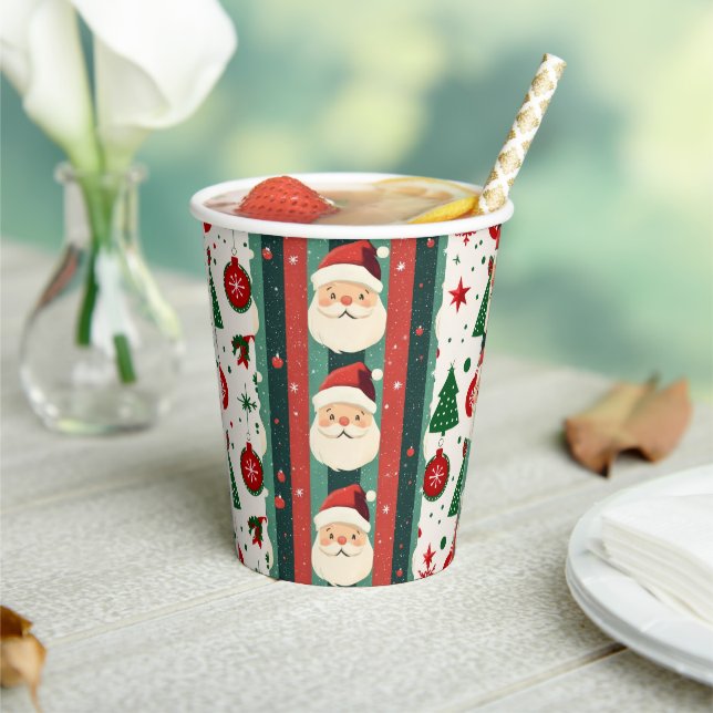 Gobelets En Papier Christmas Paper Cup – Santa Claus  (Insitu)