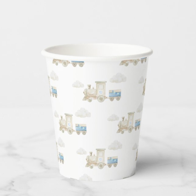Gobelets En Papier Chugga Chugga Train Birthday  (Recto)