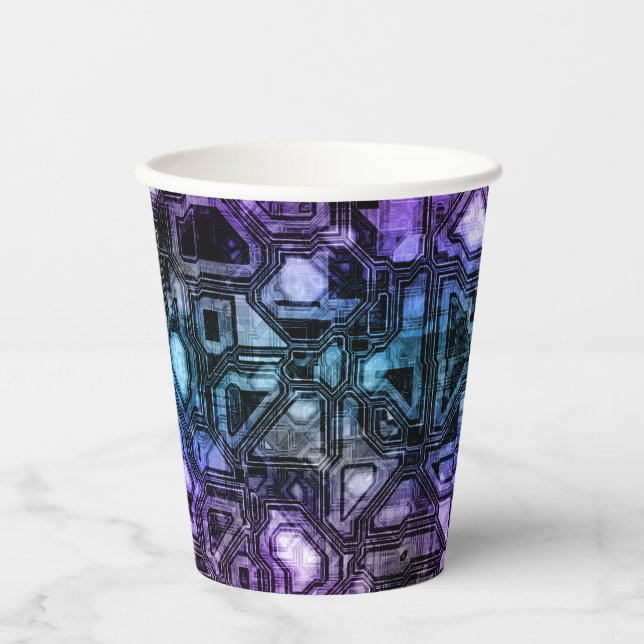 Gobelets En Papier circuits gemstone - astro shadow : (Recto)
