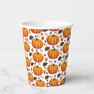 Gobelets En Papier Citrouilles d'automne