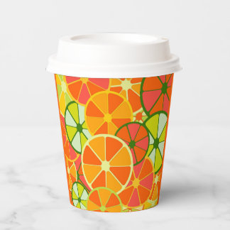Gobelets En Papier Citrus à découpe brillante Tasse à papier