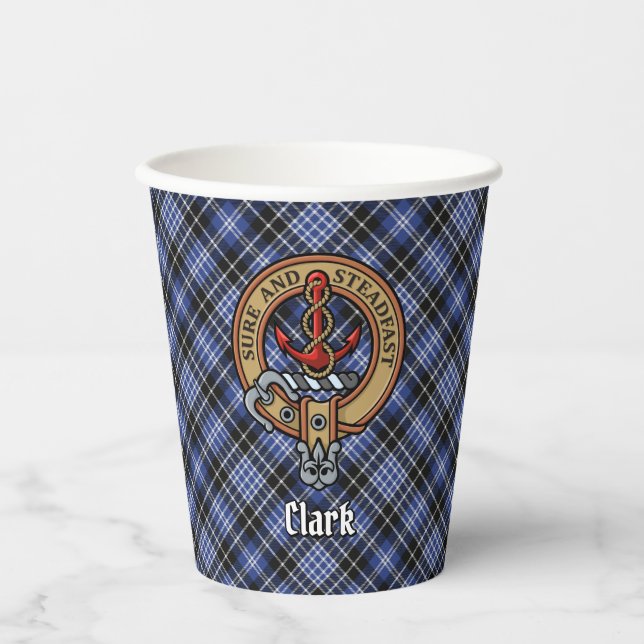 Gobelets En Papier Clan Clark Crest (Recto)