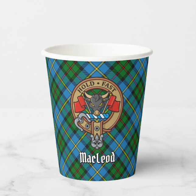 Gobelets En Papier Clan MacLeod Crest Cups en papier (Recto)