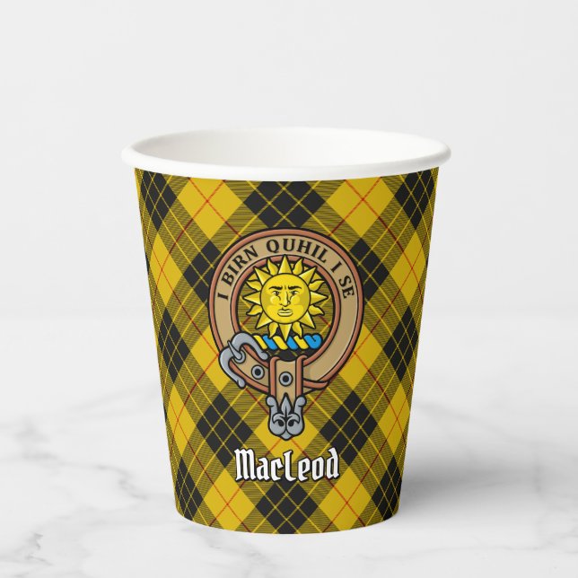Gobelets En Papier Clan MacLeod de Lewis Crest (Recto)