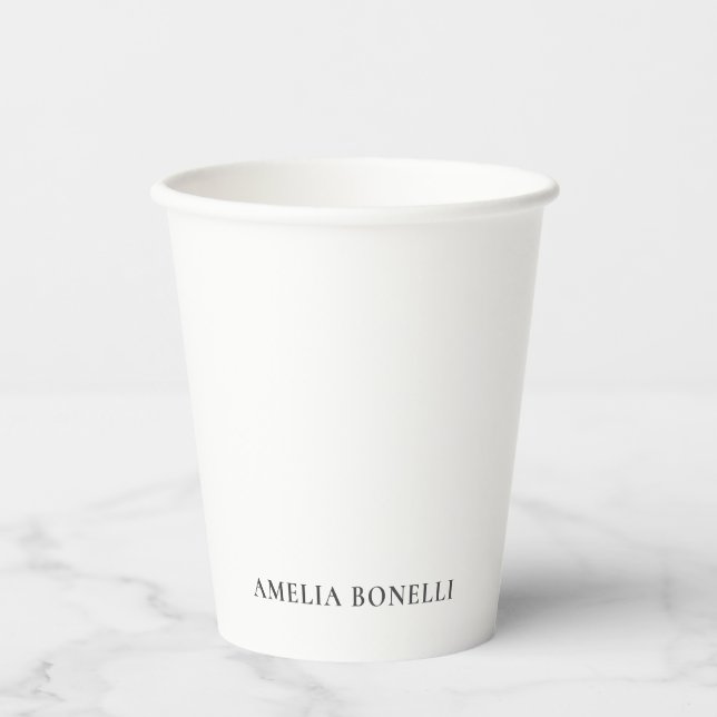 Gobelets En Papier Classical Minimalist Professional Plain (Recto)