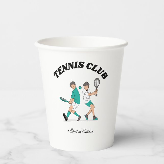 Gobelets En Papier Club de tennis (Recto)