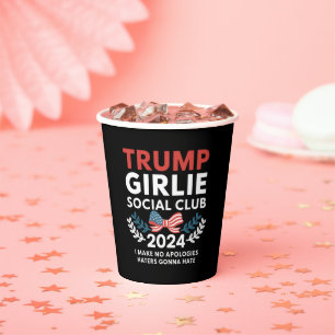 Gobelets En Papier Club Social Coquette Trump Girlie Élection Arc