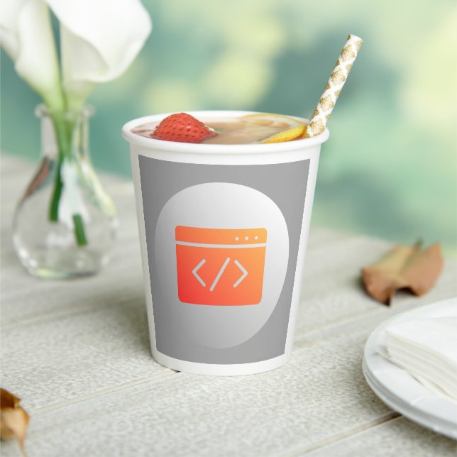Gobelets En Papier Code coupe (Insitu)
