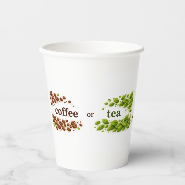 Gobelets En Papier Coffee or Tea  (Recto)